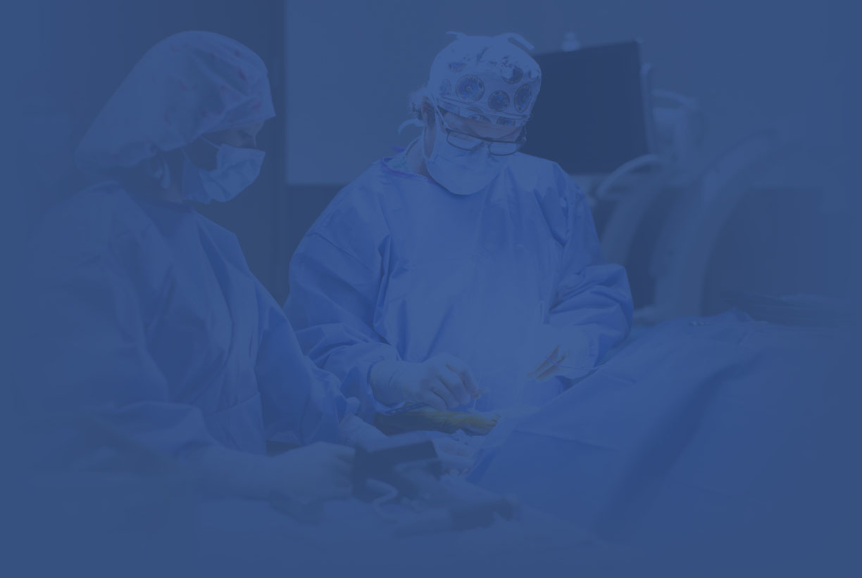 Dr. Suber in Surgery in Blue Design
